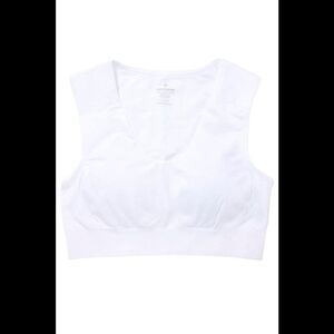 Copper Life Women's Seamless Shoulder Support Compression Bra White - Regular